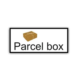 Generic Parcel Box Labelling Sticker in English for England UK (10 cm x 4 cm)