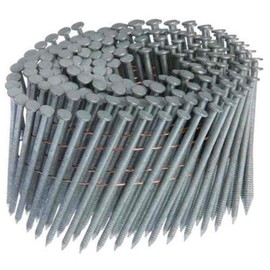 Grip Rite Prime Guard GRC8R99DHG 15-deg HD Galvanized Wire Coil Nails, Ring 2-3/8-inch by .099 (3,000 per Pack), Steel, Flat, Ring