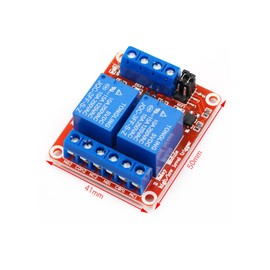 GERUI Pack of 3 2 Channel Relay Module 12 V/24 V 2 Channel Relay Module Relay Switch with OPTO Insulation High Low Level Trigger Relay Module Optocoupler Support High and Low Trigger (24 V)