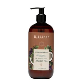 Hierbana Acondicionador con Extractos Naturales - 500 ml. Brinda protección, brillo y suavidad para el cabello. Evita la resequedad y cierra las puntas abiertas.