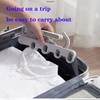 MINGKAI 3pcs Multi-Functional Five Hole Hook Folding Clothes Hanger for