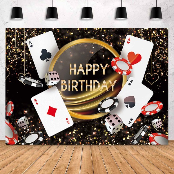 Sensfun Casino Birthday Backdrop Las Vegas Casino Night Photography Background