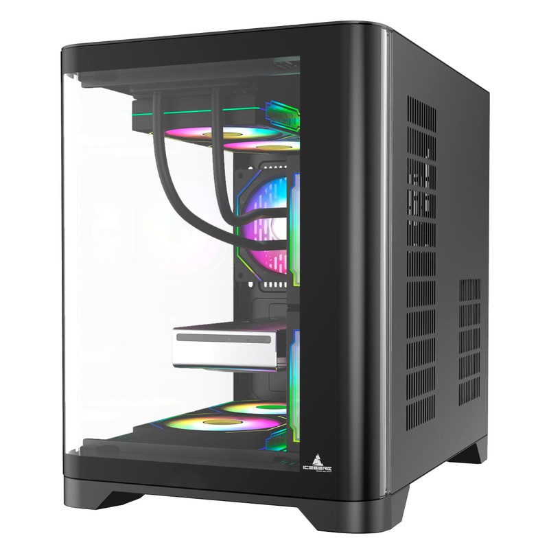 Iceberg Crystal Wave M Micro ATX Tower Gaming PC Case