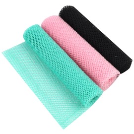 3 Stück Afrikanischer Netz Schwamm Peeling Netz Afrikanisches Körper Wäscher Dehnbares Bade Netz in 3 Farben für Körperreinigung, Rückenwäscher, Waschlappen für Dusche & Bad, wiederverwendbar & maschi