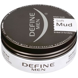 Define Men Soft Mud - Scandinavian Premium HairCare. Matte finish & strong hold. Luxury Imported Hair Product - Developed with Norwegian Stylists Manufactured in Sweden