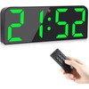 Koolertron Large Screen Digital Clock, Wall Mounted, Tabletop, Capital Letters,