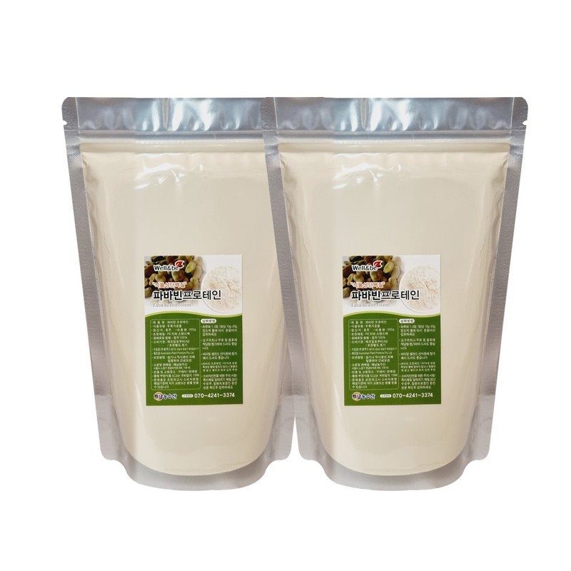 볶은 파바빈 분말 가루 식물성 프로틴, 500g, 1개 Roasted Pababin
