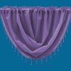 Plain Beaded Voile Swags Net Curtains Voile Swag Valance Pelmet