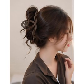 ZYOWAIT Hair Clip, 5.1 inches (13 cm), Large Hair Clip, Firmly Curled, High Volume, Hair Clip, Hair Clip, Large Volume, Hair Clip, Adult, Fashionable, Korean, Cute, Deca Hair Clip, Hair Accessories,