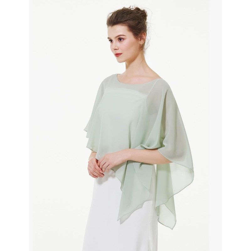 Beautelicate Women's Stole, Shawl, Wedding Bolero, Wedding Shawl, Lightweight Chiffon,
