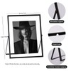 IZIDDO Black Floating Frame, 5"x7" Metal Frame For Picture 4x6,3.5x5,