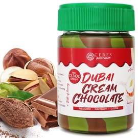 Pistachio Hazelnut Butter Spread for Dubai Chocolate -12.3 oz– Sweet Pistachio and Hazelnet Cream for, Desserts & Baking & Breakfast