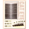 Brown Lash Clusters Pre-Mapped Eyelash Clusters Cat Eye Cluster Eyelash