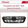 HECASA Grille With Molding Trim Compatible with 2018-2020 Subaru Crosstrek