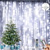 Augone Curtain Fairy Lights, 3m×3m 300LED Fairy Lights for Bedroom