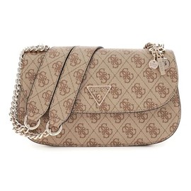 Guess Erica jeans monogram shoulder bag - Women, The Brown, One size