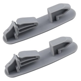 2 Pack WP8565925 Dishwasher Dish Rack Track Stop Clip Upper Replacement Part Compatible with Whirlpool Kenmore Dishwashers Replaces for 8565925 8270105 8524581 8524582