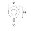DMX Trampoline Anchor M12 – Swing Hook – Universal Eye