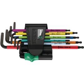Wera 9350022 Wera Hexagonal Key Set, Multi-Colour, 9-Piece