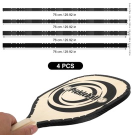 Pickleball Edge Tape, 26/23/20 mm Pickleball Racket Tape, Pickleball Racket Edge Protection Tape, Pickleball Protective Edge Tape for Pickleball Accessories (Black)
