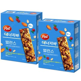 Post Energy Bar Balance 500g / 포스트 에너지바 밸런스 500g X 2개(총 20개입) 프로틴바 과자 견과류