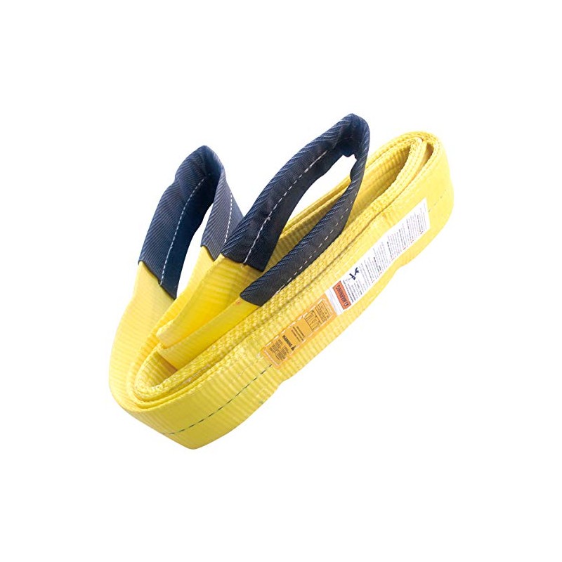 4" x 12' Polyester Lifting Sling Tow Strap Flat Eye