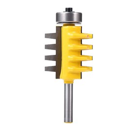 Bestgle 1/4" Shank Reversible Finger Glue Joint Router Bit Woodworking Milling Cutter Tool