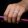 ThunderFit Anillos de boda de silicona para hombres y mujeres,