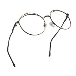 LifeArt Blue Light Blocking Glasses, Anti Eyestrain, Computer Reading Glasses, Gaming Glasses, TV Glasses for Women Men, Stylish Unisex Alloy Round Frame (Coffee, 4.00 Magnification)
