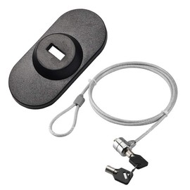 ABINECS PC Security Wire Security Slot Pasting Slot Set of 2 (Black x 1.8m)