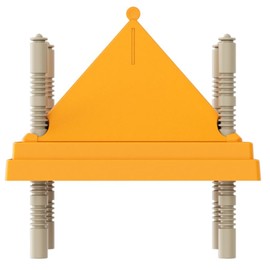 BREDASINX Brooder Plate for Chicks,10" x 10" Heat Plate for Chicks with Triangular Cone Anti-Perch Design