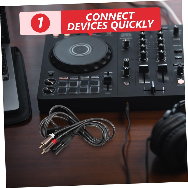 CORHAD Convenient Audio Cable to Male for Mixers Amplifiers and