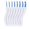 8pcs Crochet Hooks Curved Soft Handle Comfortable Portable Knitting Tool
