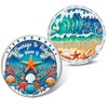Ocean Sobriety Coin - AA Recovery Chip Medallion with Inspirational