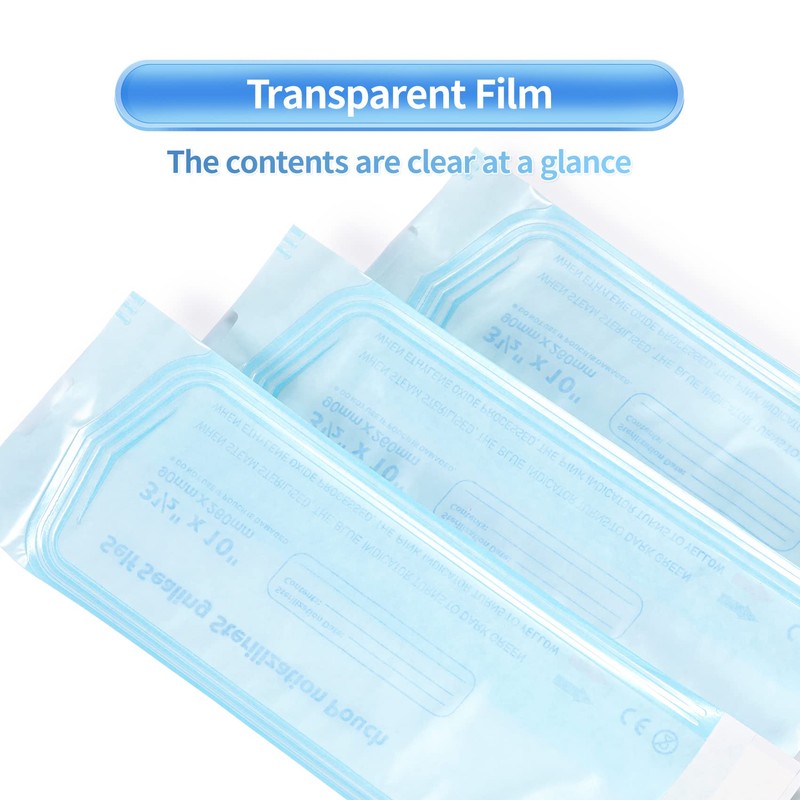 200 PCS Self Seal Sterilization Pouch 3.5 10", Annhua Dental