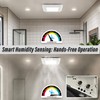 JULLISON Bathroom Exhaust Fan with Humidity Sensor: 100CFM Ventilation Fan