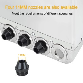 Ouya Stucco Cement Mortar Plaster Sprayer with Cover Wall and Ceilings Hopper with 4 Replaceable Spray Jets, LP02DZ