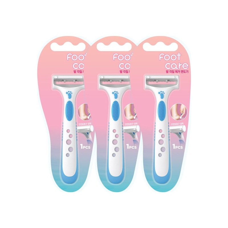 Dorco 도루코 풋케어 발 각질제거 면도기 1p X 3개 Dorco