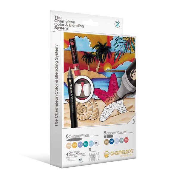 Chameleon Color & Blending System, 6 Pens + 6 Tops