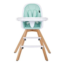 Evolur Zoodle 2 in 1 High Chair, Modern Design, Toddler Chair, Removable Cushion, Adjustable Tray, Baby and Toddler, Mint