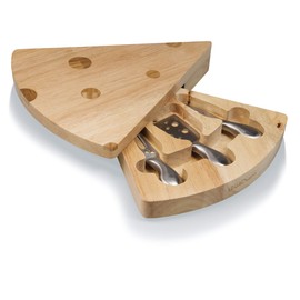 TOSCANA - a Picnic Time Brand Swiss Cheese Board/Tool Set