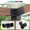 Kinchoix Pergola Brackets, 2 Pack Woodworks Pergola Kit 15° 3-Way