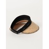 Beams Golf 2023SS Women's Bow Raffia Visor, Black