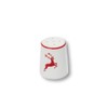 Gmundner Keramik Manufaktur 0318SLGL05 Ruby Deer Salt Shaker Straight