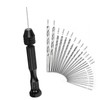 51Pcs Hand Drill Bit Set, 0.5-3.0mm Precision Pin Vise Drill,