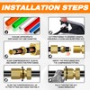 180PCS Compression Fittings Assortment kit - 4 sizes (1/4", 3/8",