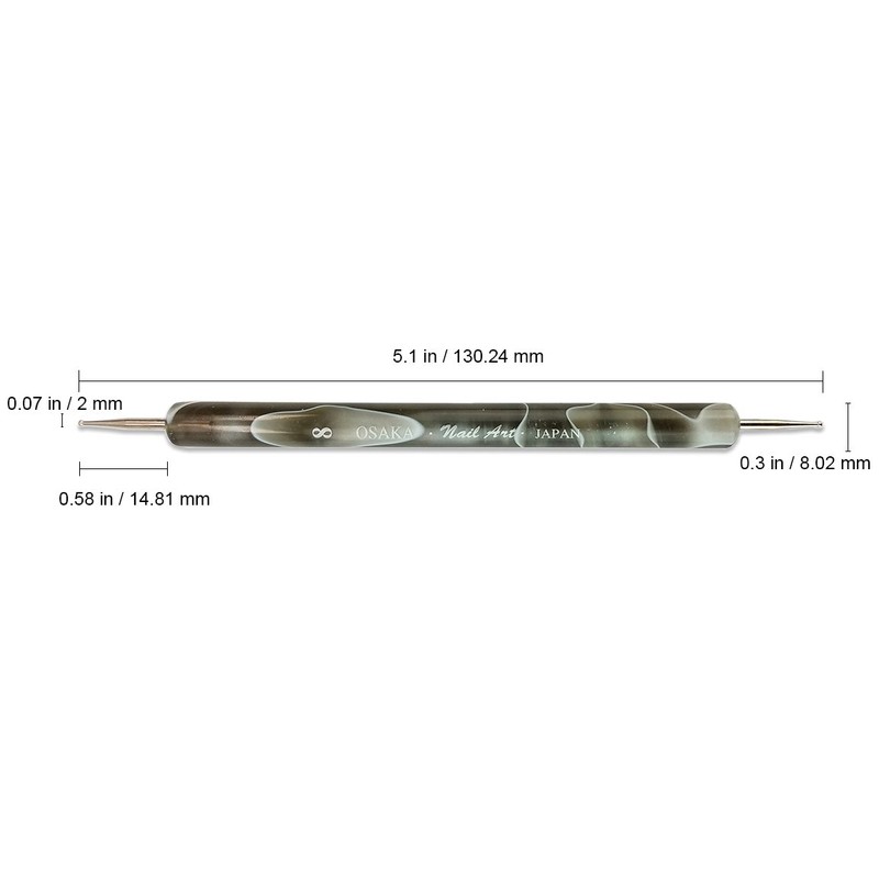 Osaka Japan Professional Double-Sided Dotting and Marbling Nail Art Tool