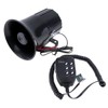 DriSentri Wired Alarm Siren Horn, 100W 12V 6 Sound Car