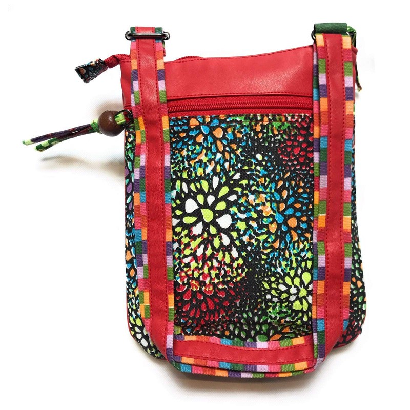 Women's Ethnic Indian Shoulder Strap Flat Bag, anise