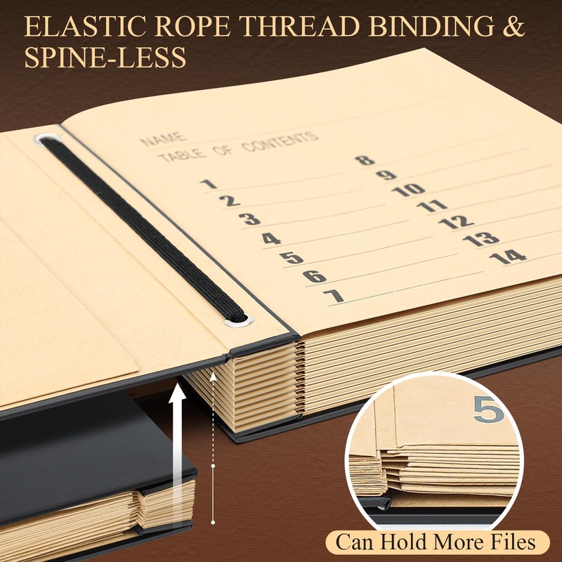 Marspark in Case I Die Binder Important Document Organizer with